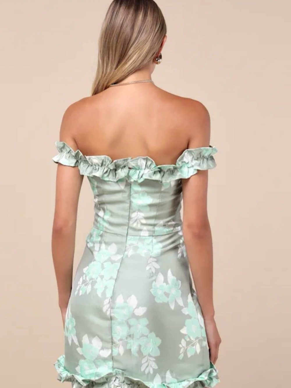 NWT Lulu's Mint Mini Dress - Picture 2 of 8